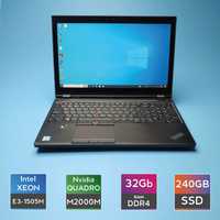 Ноутбук Lenovo ThinkPad P50(Xeon E3-1505Mv5/RAM 32/QuadroM2000M)(7276)