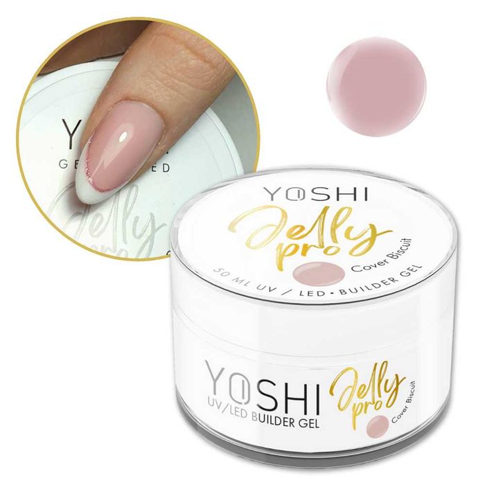 Yoshi Żel budujący Jelly Pro Cover Biscuit ciepły beż galaretka 50ml