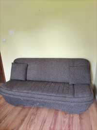 wersalka kanapa sofa + dwie pufy