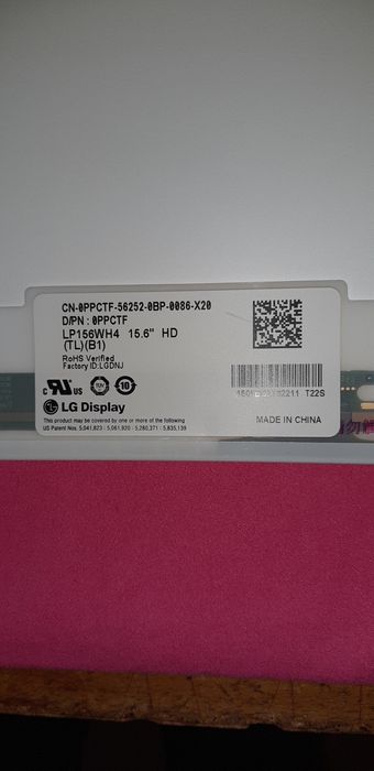 Vendo display LG  de 15 6 HD usado para Sony vaio outras marcas