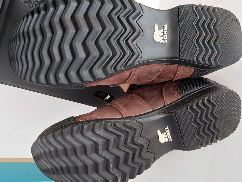 SP NOWE trekkingi botki SOREL ankeny mid hiker skórzane trapery 44