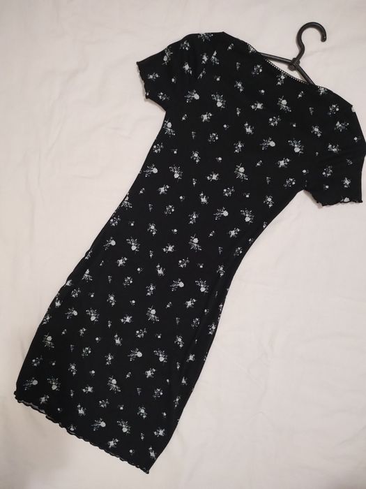 /HM плаття сукня/ коротка рубчик трикотаж розмір XXS-XS пог 30-44