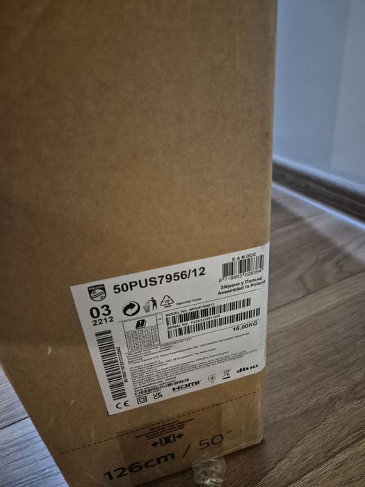 Telewizor philips 50 cali 4k Smart tv android 3 letni stan bdb