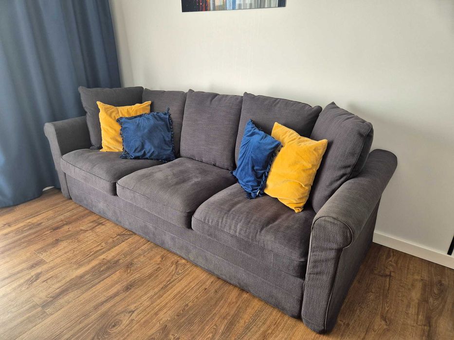 Sofa 3 osobowa IKEA GRONLID ciemnoszara. Stan Idealny !