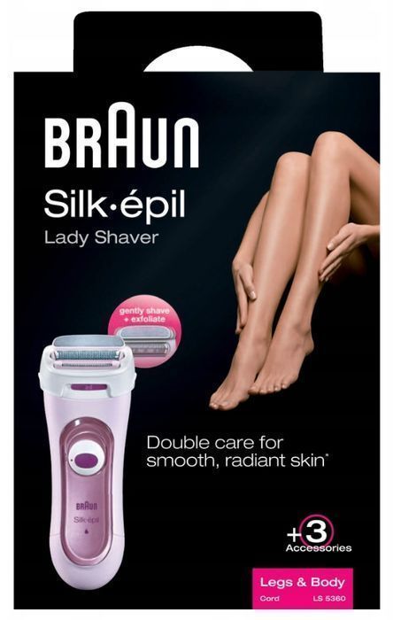 outlet braun silk-epil lady shaver 5 golarka mechaniczna 2 nasadki