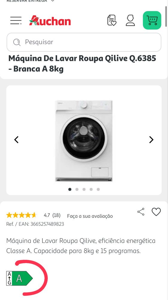 Máquina Lavar E Secar Roupa Qilive Q.6246 Lava 8kg Seca 5kg