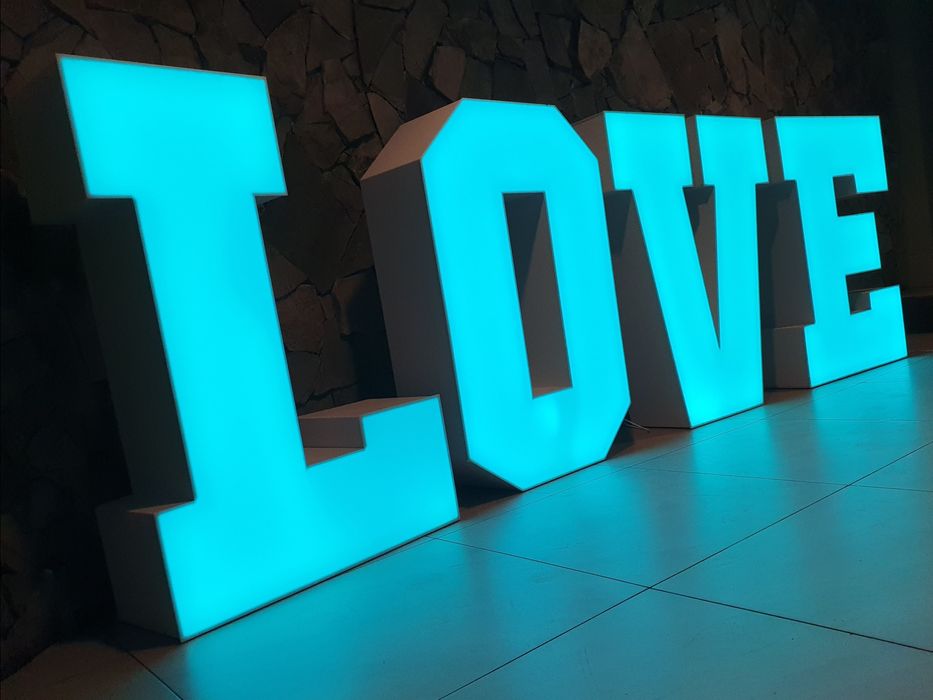 Wynajmę napis/cyfry LOVE/1/18/20/25/30/40/50/60/70/80 - Wesela/Imprezy