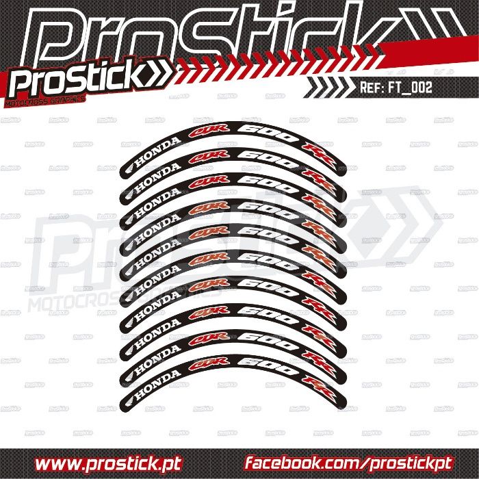 Fitas para rodas Honda crf cr xr trx