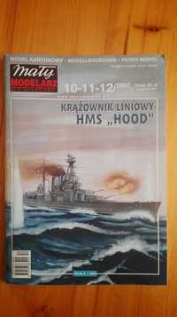 Mały Modelarz - model kartonowy krążownika HMS "Hood"