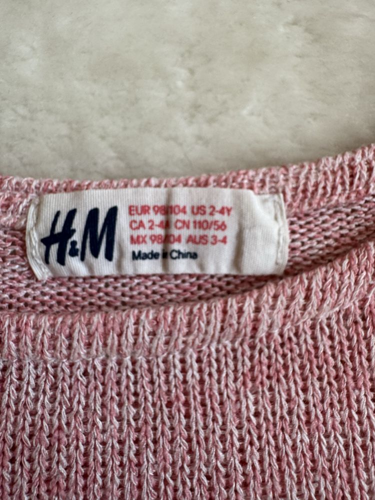 Sweterek mgiełka 98-104 H&M