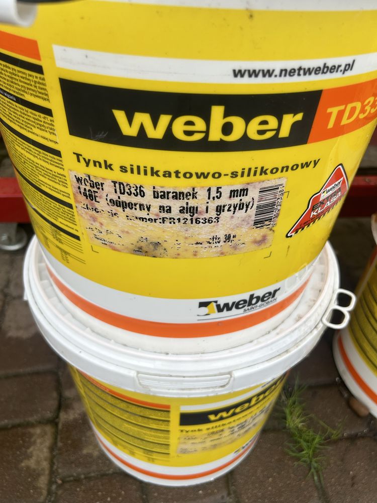 Weber 1,5mm tynk silikatowo silikonowy baranek