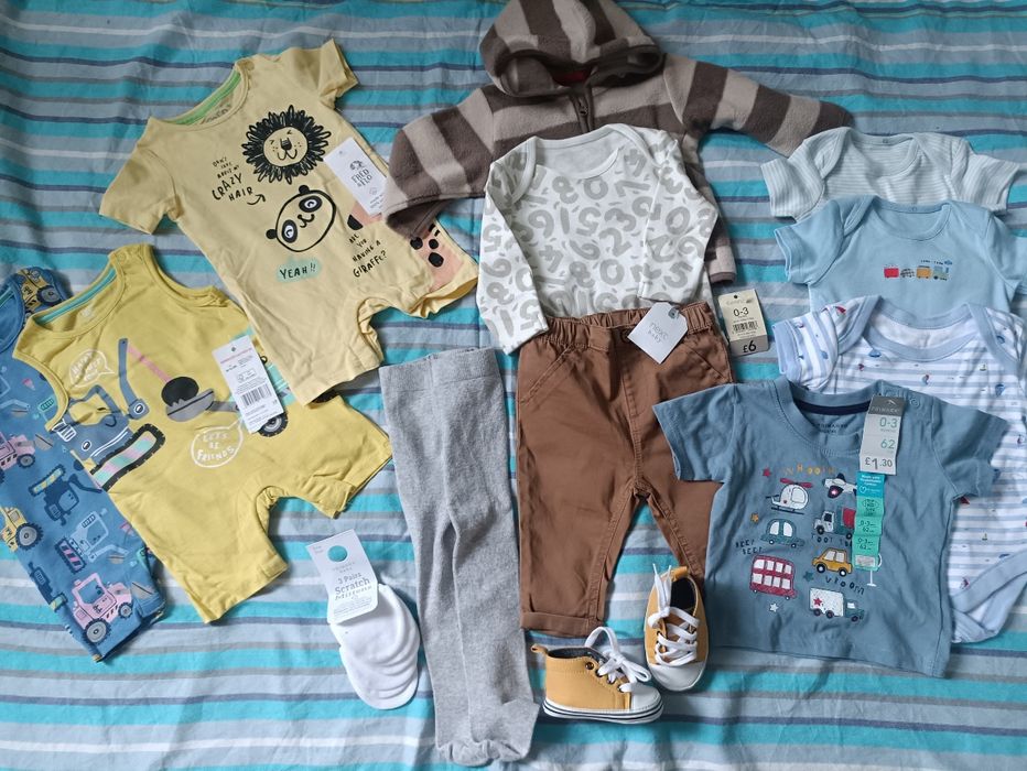 Набір в пологовий ромпер боді штани кофта царапки next