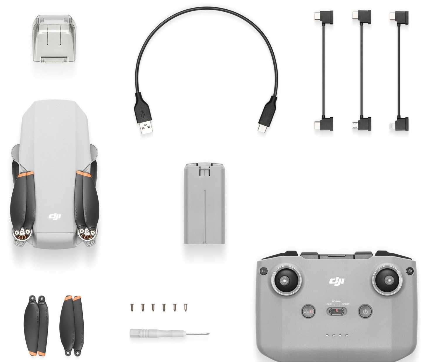 Dron DJI Mini 4K z kontrolerem RC-N1c Nowość 2024