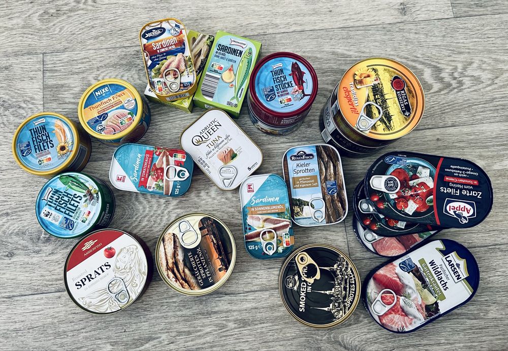 Консервы из Германии.продукты из Европы.лосось шпроты сардина тунец