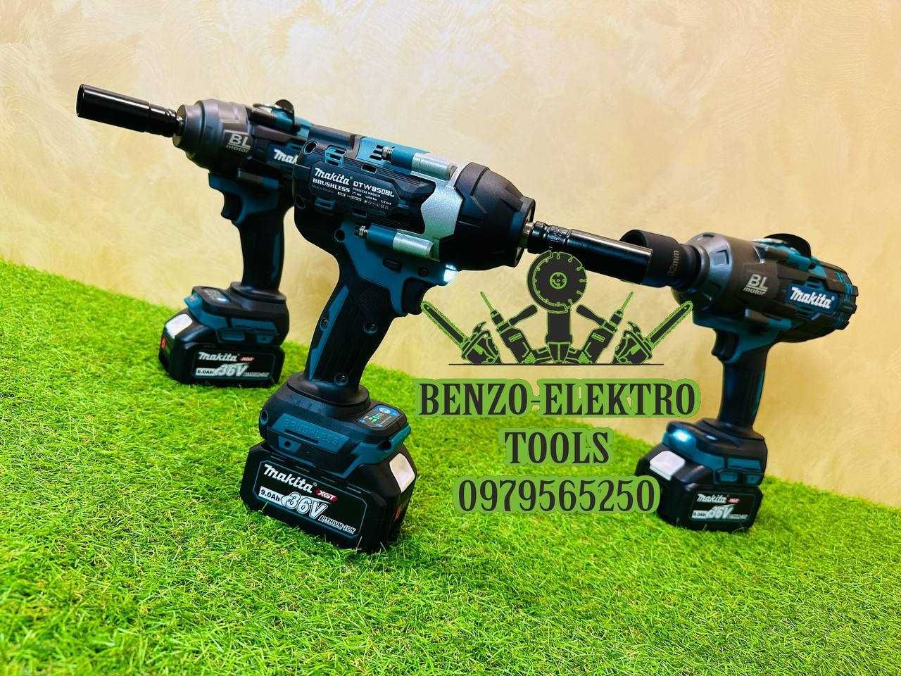 Аккумуляторный Гайкокрут Makita DTW850BL Бесщеточный 1/2 9Ач XGT 850Nm