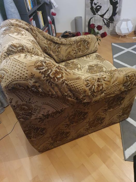 Fotel duży z szufladą