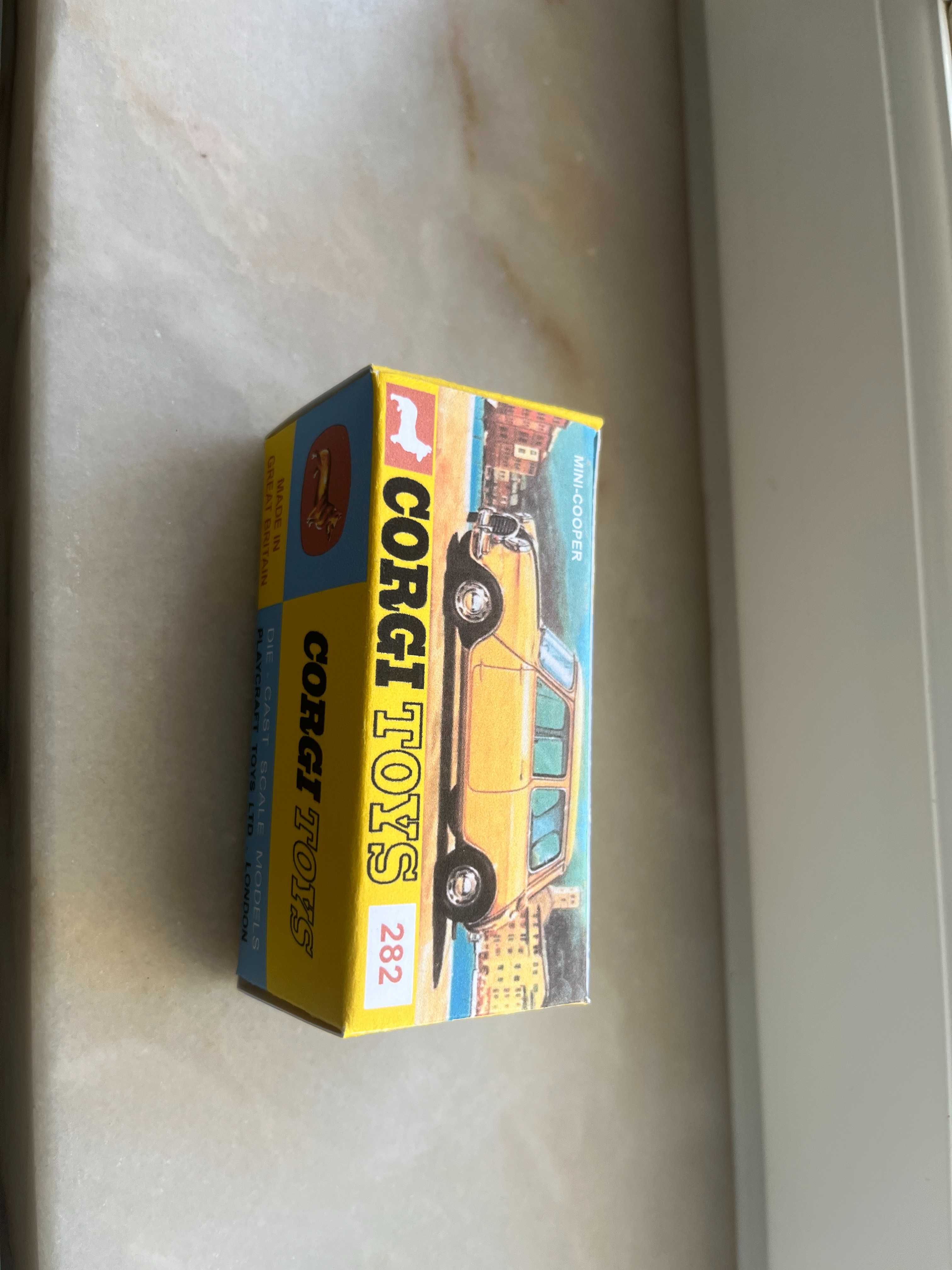 Caixa reprodução (recreation)  Corgi Toys Whizzwheels 282 Mini Cooper