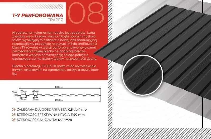 Blacha Trapezowa T-18 Trapez Blachodachówka Nowa Na Wymiar