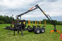 Przyczepa Leśna BMF10T2PRO 720 7.2m | hamulce - 6 Par 500x17 Od Ręki !