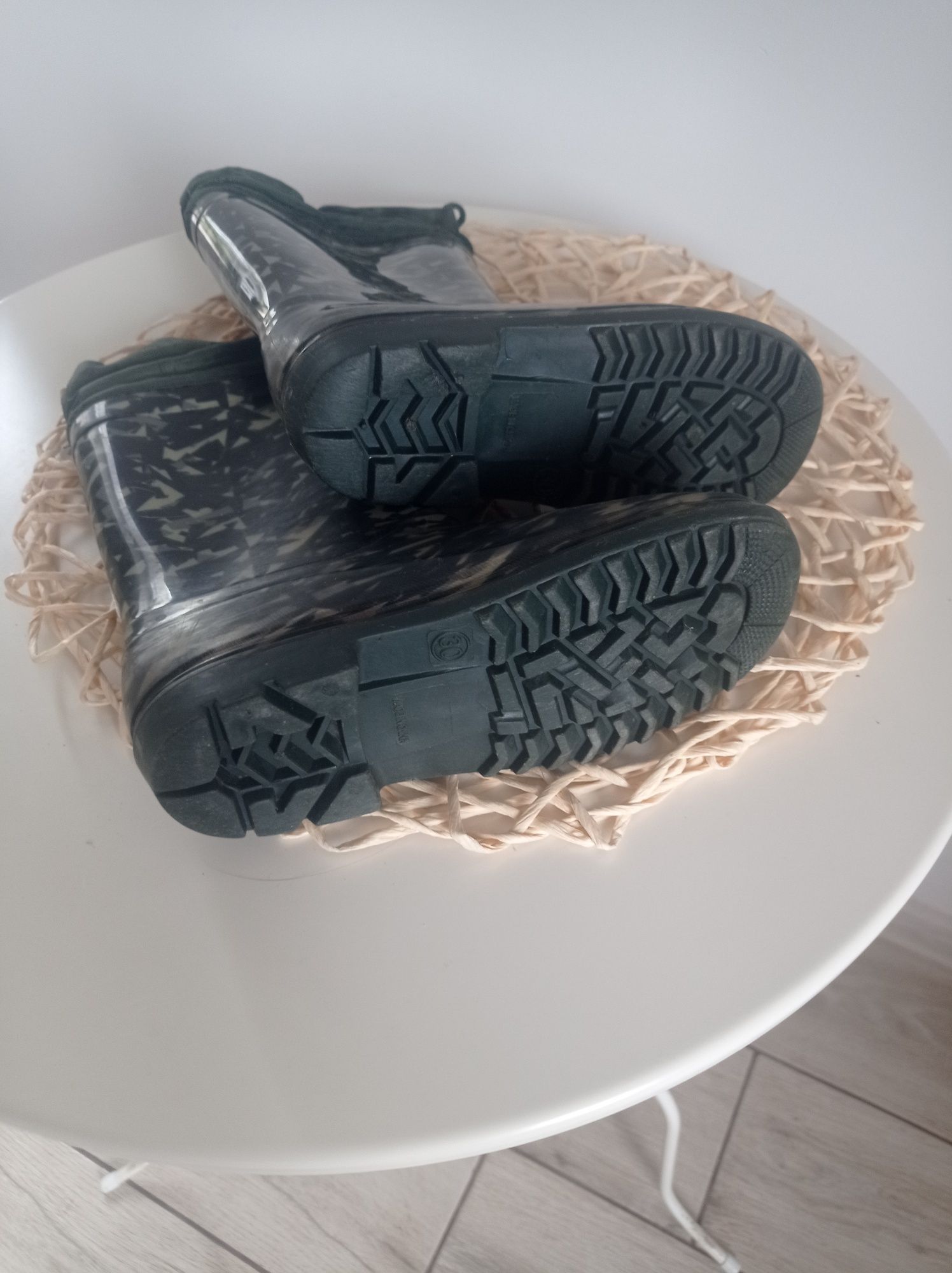 Ciepłe kalosze moro 30