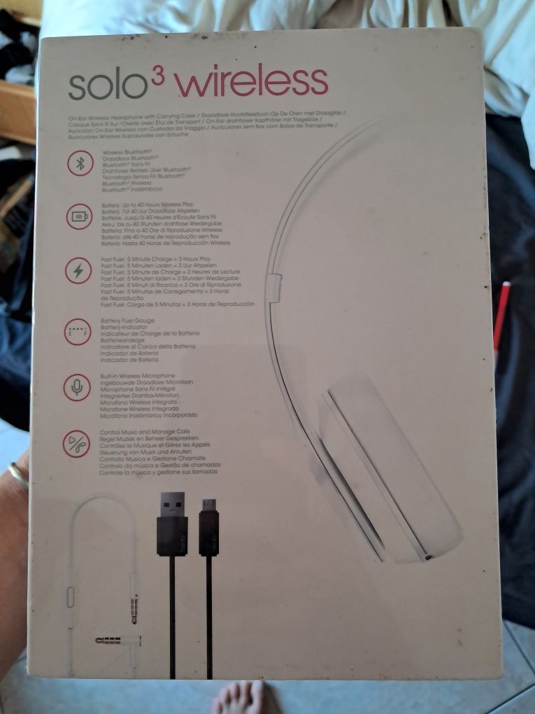 Auscultadores Wireless Beatssolo3 - Gloss White