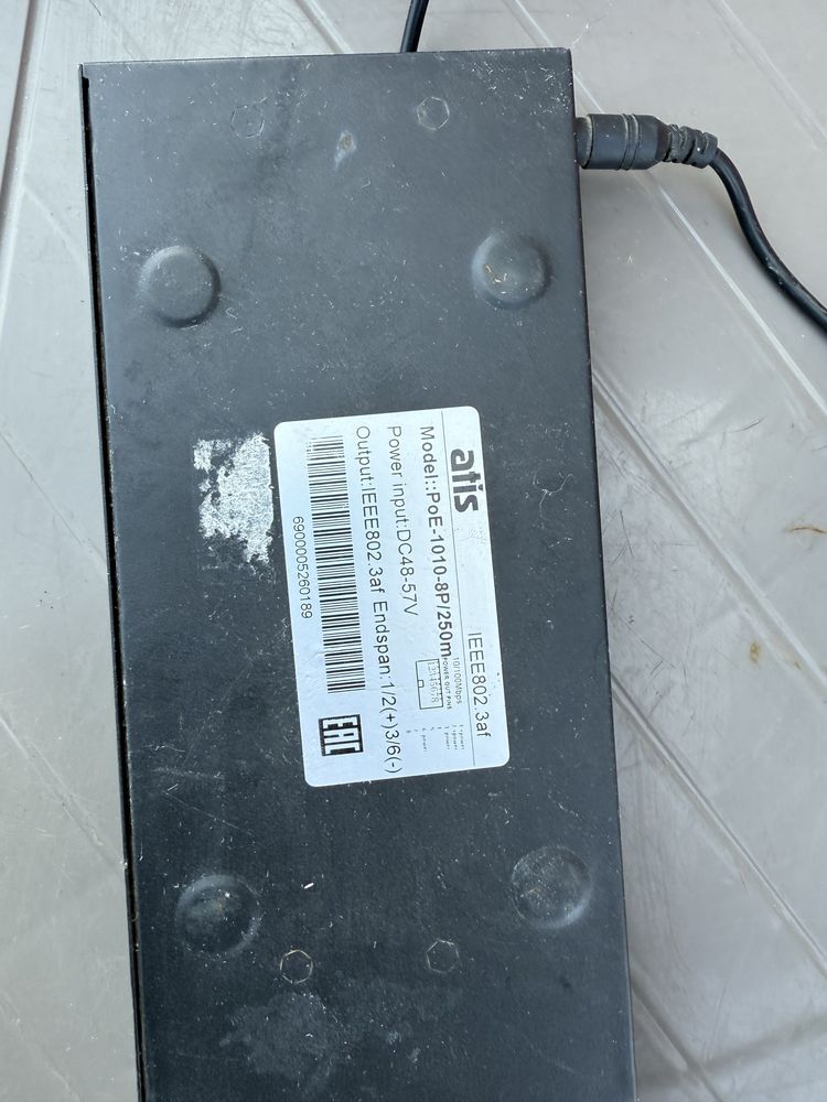 POE комутатор ATIS PoE-1010-8P/250m/8L робочий