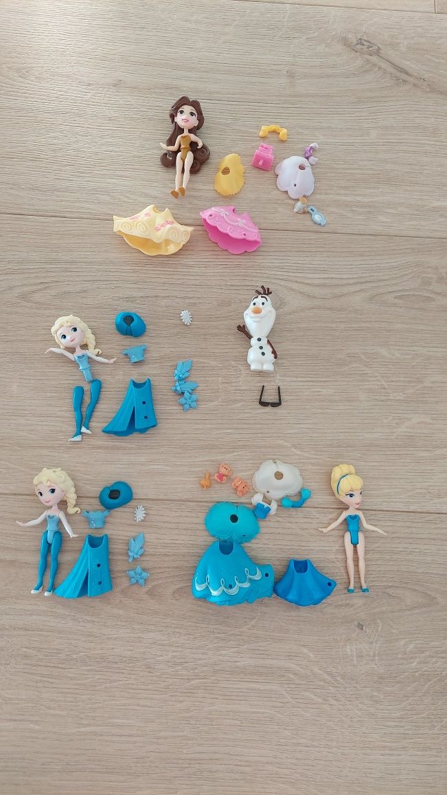 Laleczki mini disney księżniczki do przebierania Elza Elsa frozen Olaf