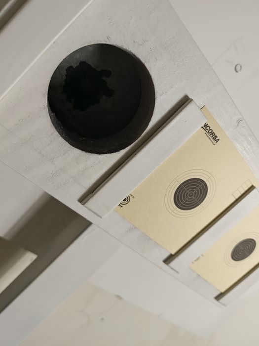 Kulochwyt do wiatrówki na 3 tarcze 10x10cm (KPN10) + kamera i tarcze