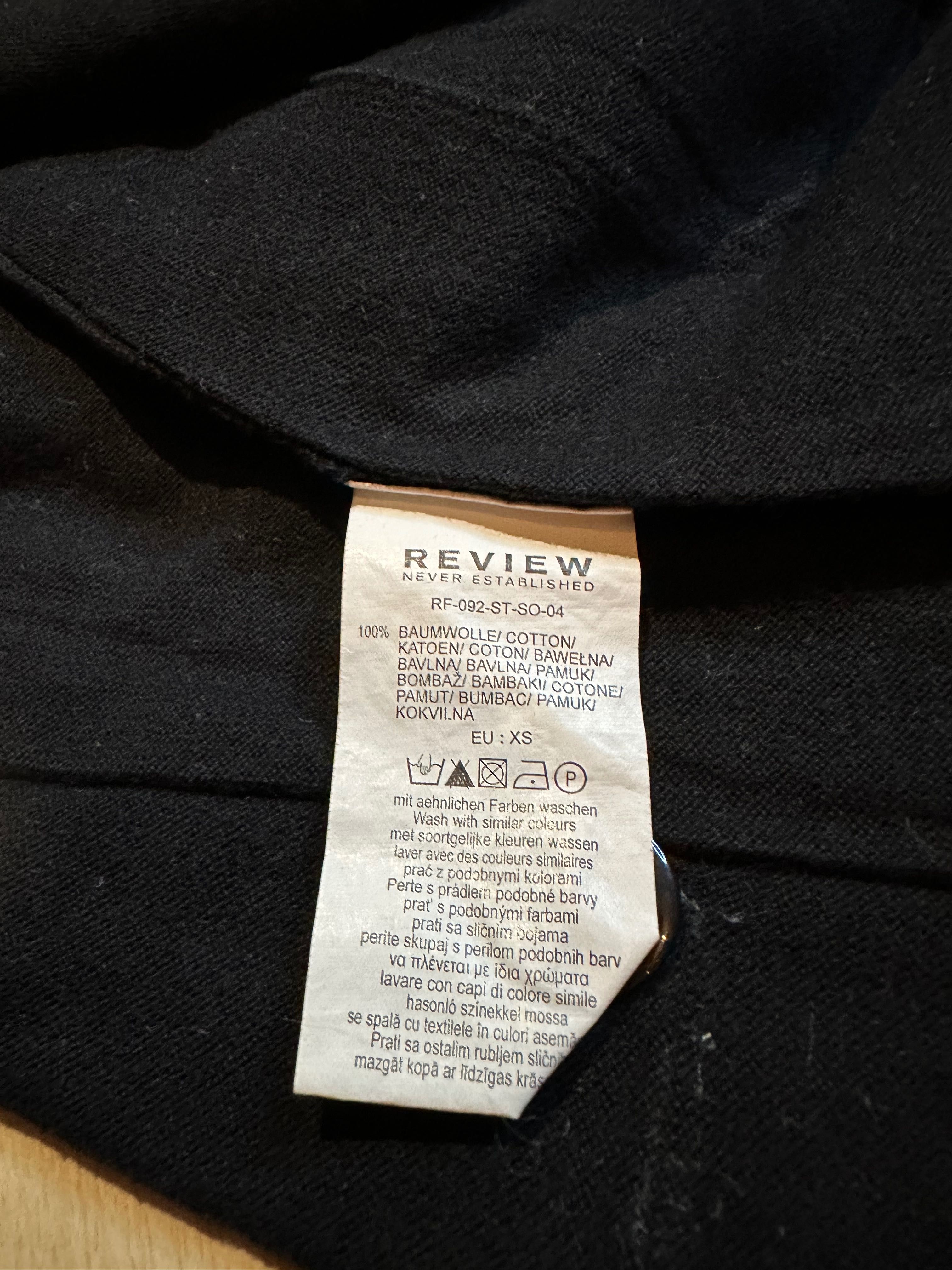 Review bawełniany sweter guziki czarny granat damski v neck