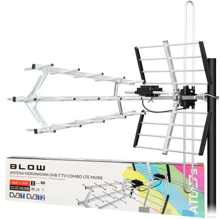 ANTENA TV Naziemnej Kierunkowa 200km Combo Zestaw XXL + GRATISY