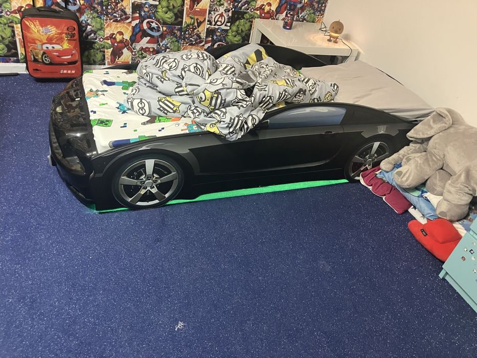Lozko dzieciece auto z podswietleniem led