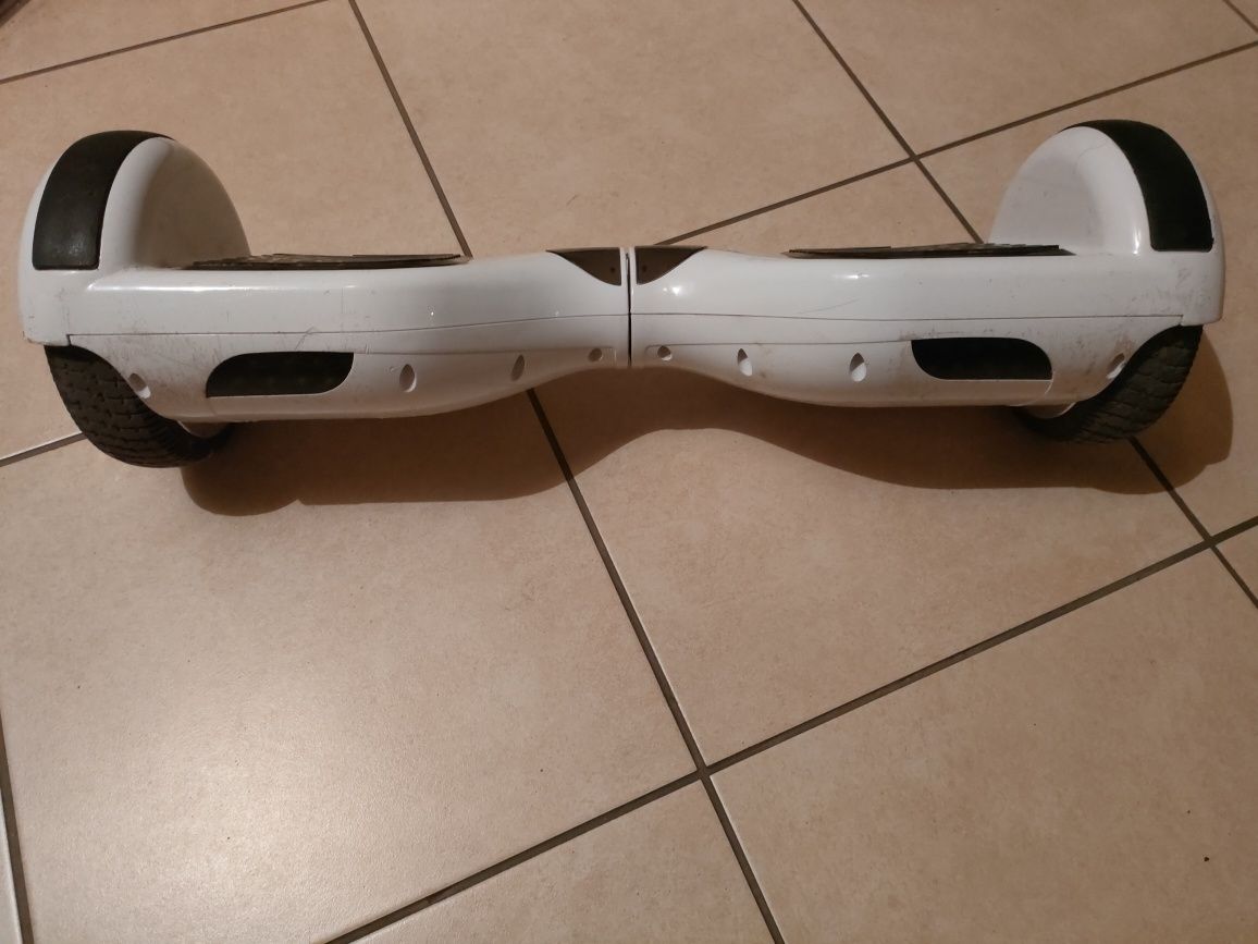 Hoverboard biały, deska (fiszka)