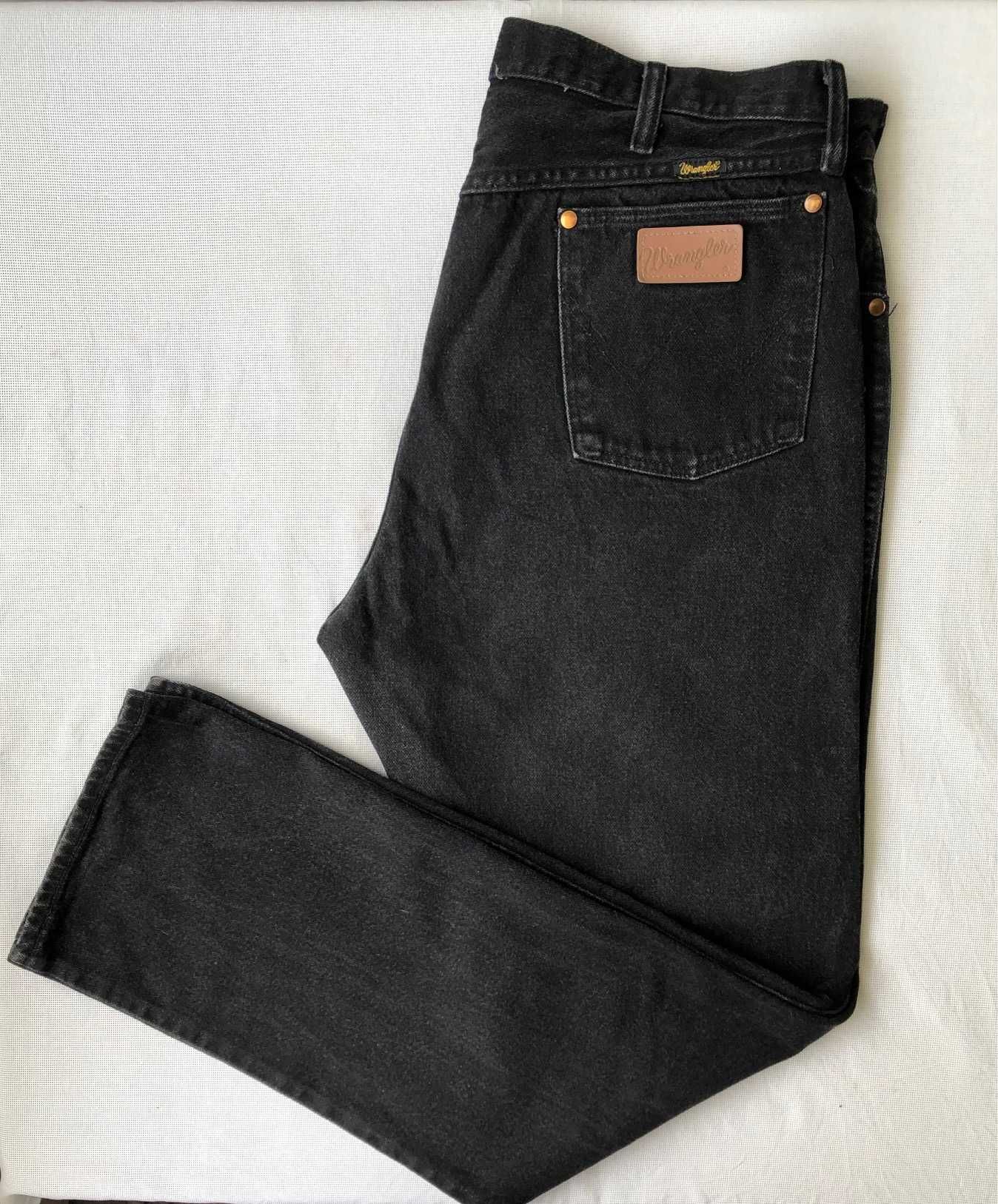 Джинсы мужские Wrangler Shadow Black Original Fit 13MWZWK, Made in USA