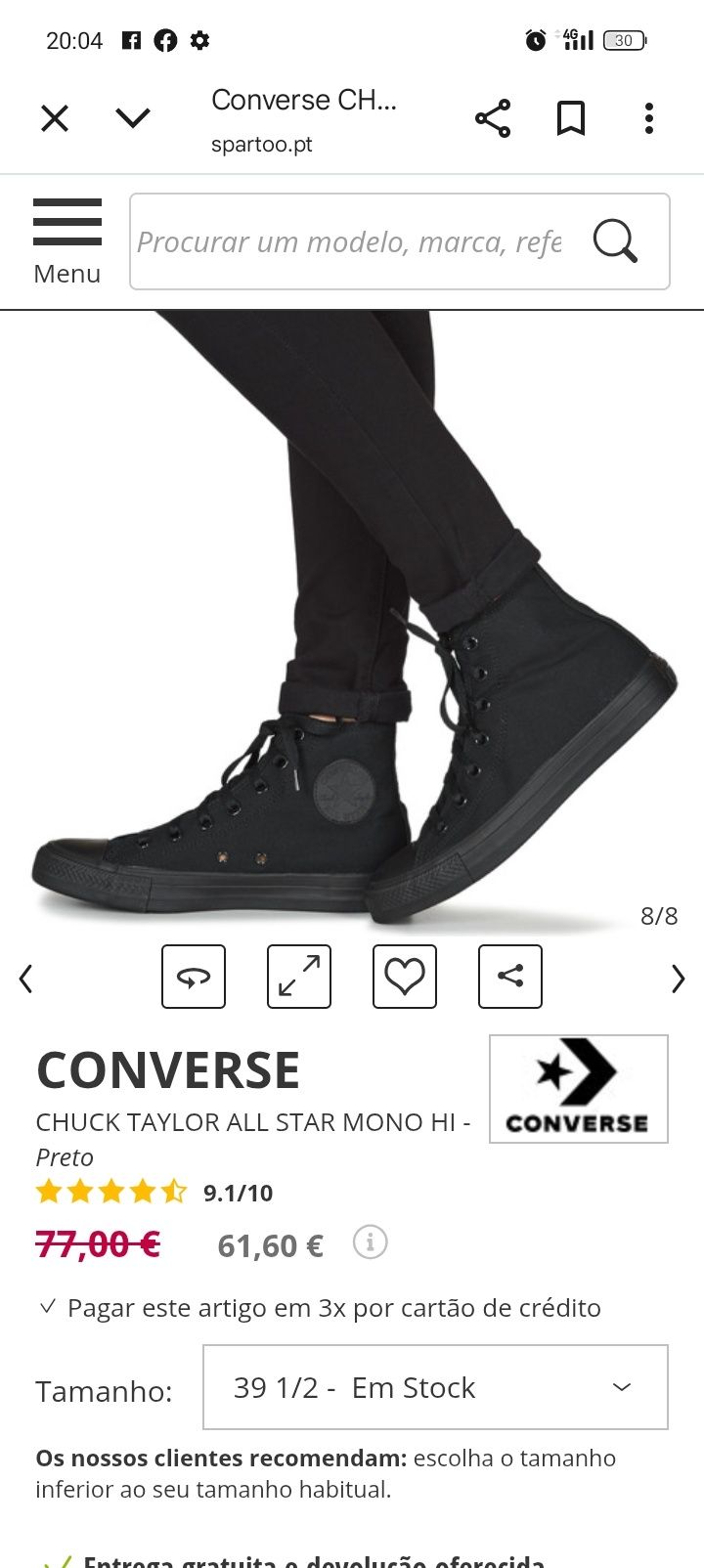 Vendo All star como novo!