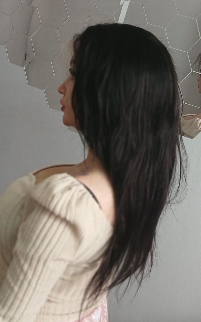 -80 procent lace front Peruka z naturalnych prawdziwych włosów