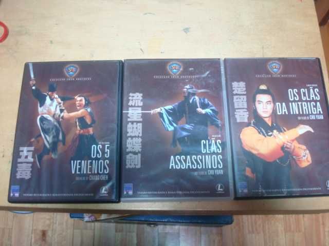 lote 3 dvds originais Shaw brothers   raros