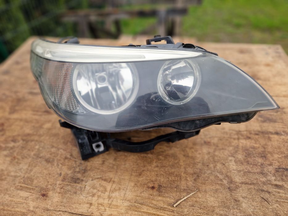 Lampa leflektor bmw 5 e60 e61 prawa Europa h7 h7 cała oryginał hella