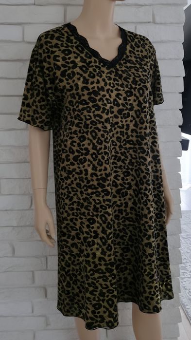 Panterka koszula nocna plus size 3xl 46 48