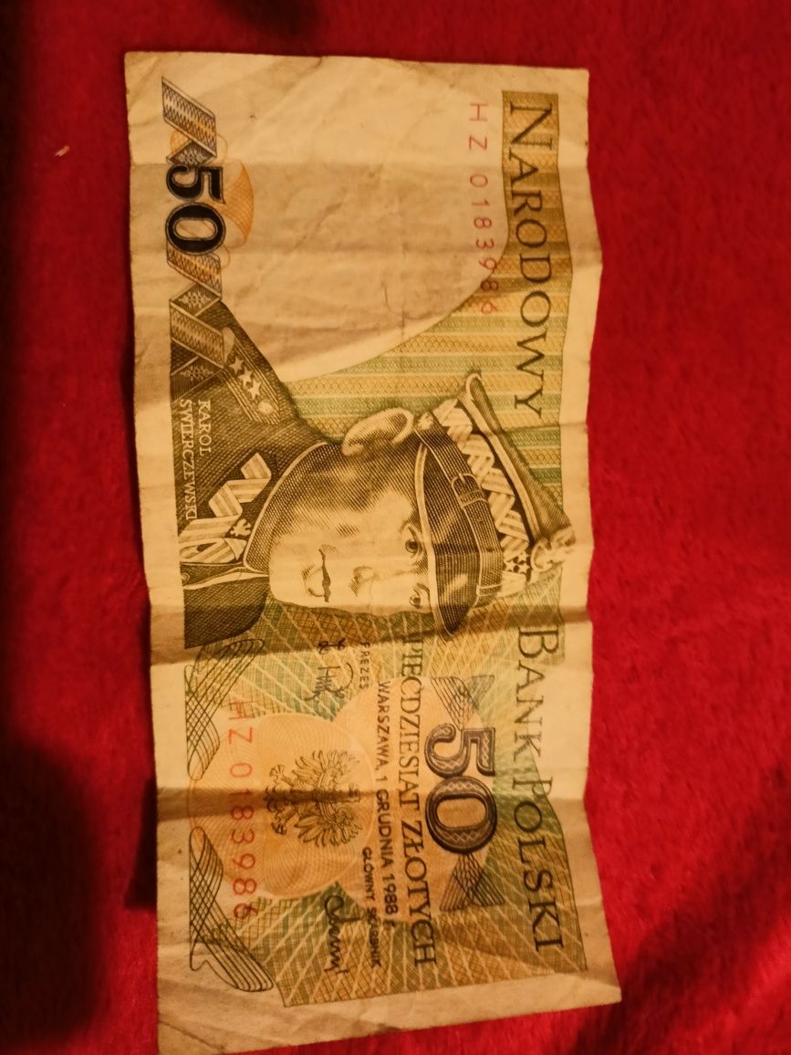 Banknot 50 złotowy z 1 grudnia 1988