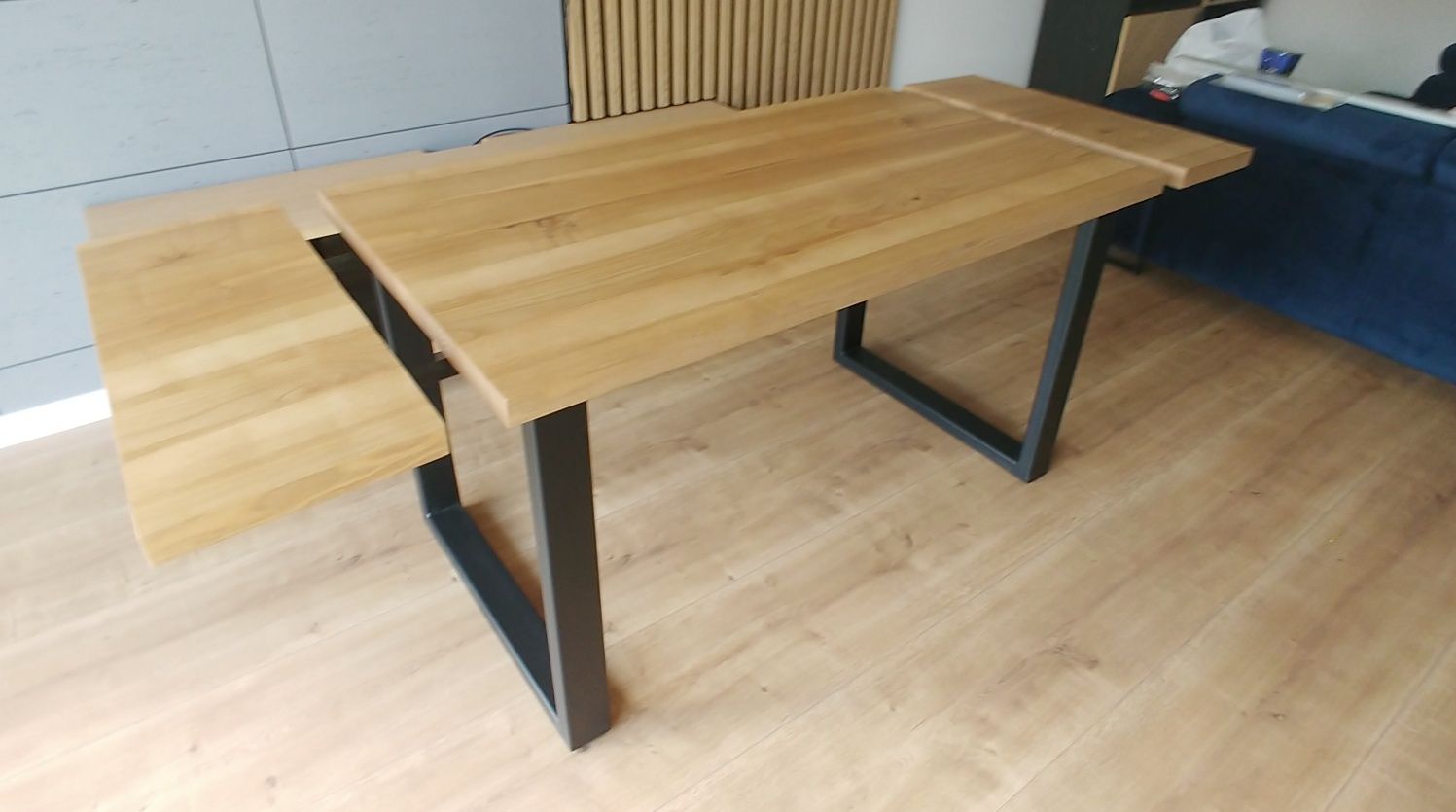 Stół dębowy. Metalowe nogi. Na wymiar