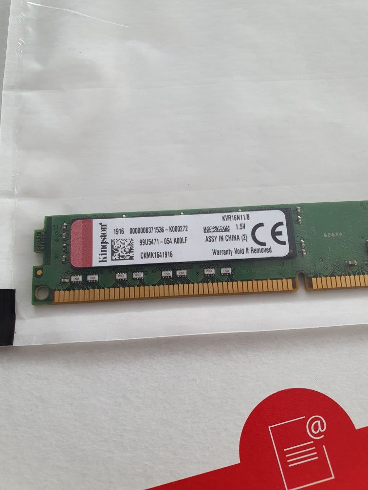 Ram 16Gb (2 x 8Gb) DDR3 dimm KINGSTON