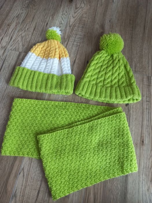 Zestaw zimowy czapka komin/szal