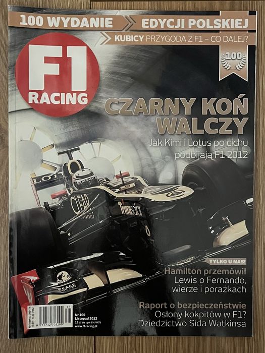 Czasopismo F1 Racing numer 100 listopad 2012