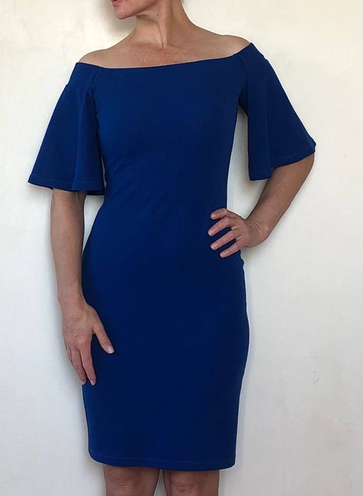 Сукня волошкового кольору / плаття синє/блакитне -красива котельна сук