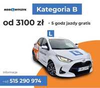 Kurs prawa jazdy kat. B + darmowe 5h -3300 zł Gorzów Wielkopolski