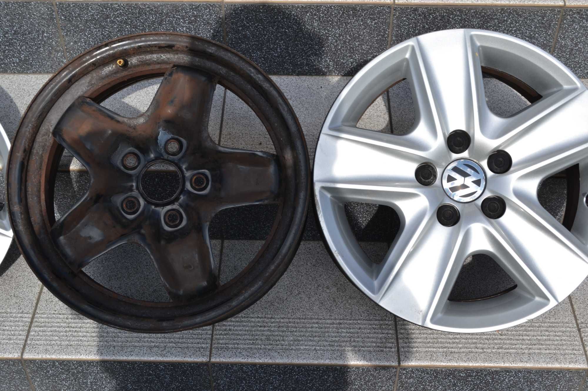 Felgi strukturalne 5x112 VW 16 Cali oryginalne