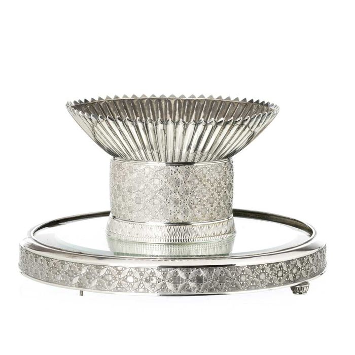 Centro de Mesa em Prata Art Deco