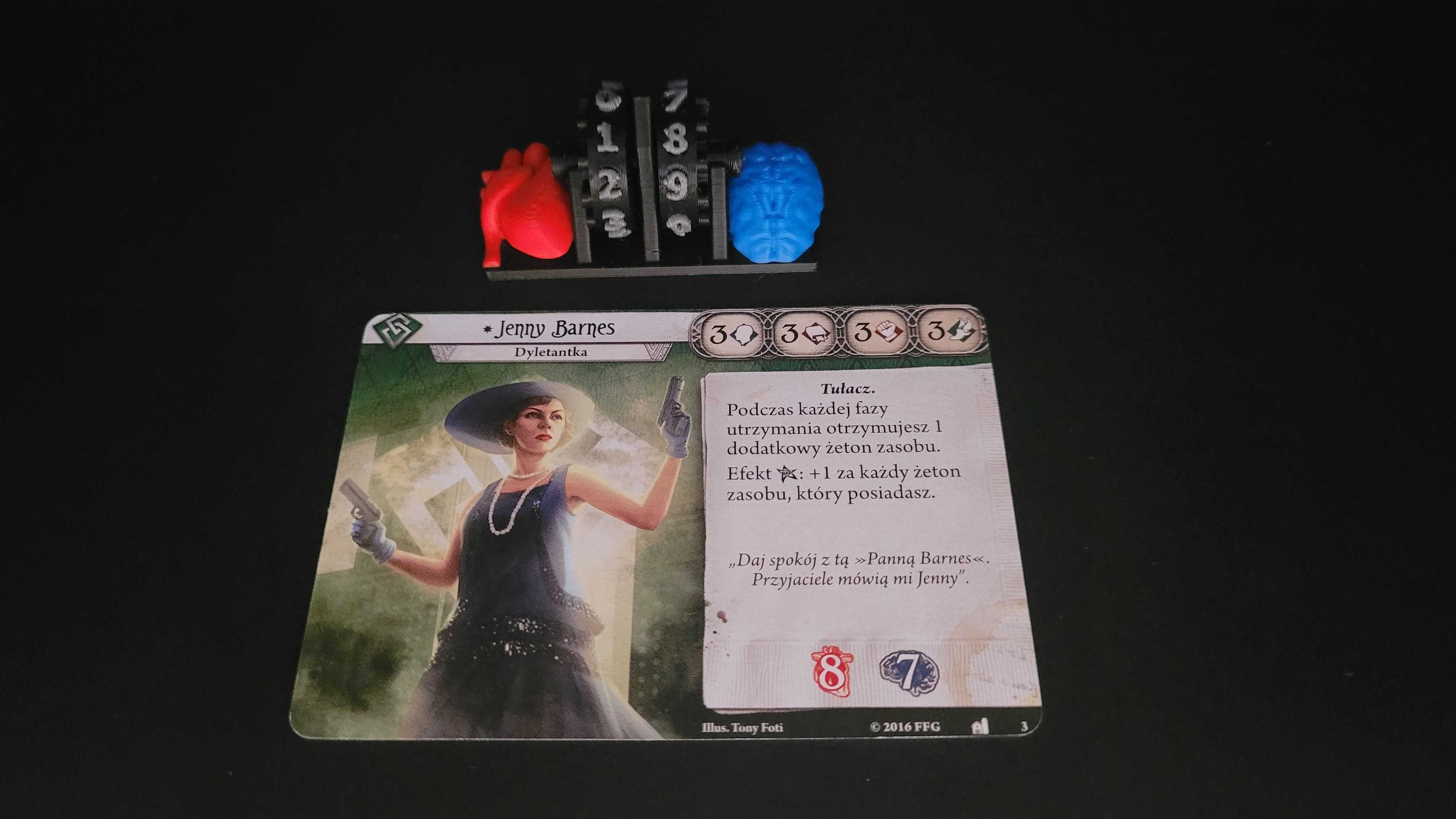 Obrotowy licznik życia i traum psychicznych 4szt.| Horror w Arkham LCG