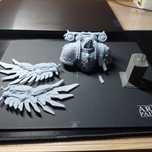 Warhammer, popiersie Corvusa, Raven Guard