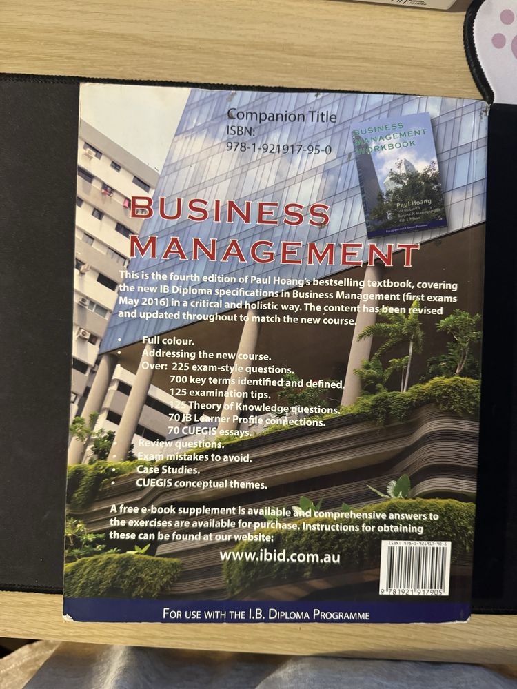 IB Diploma Business Management Textbook - Paul Hoang 4th Edition